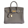 Birkin 25 Togo Gris Etain Gold Hardware