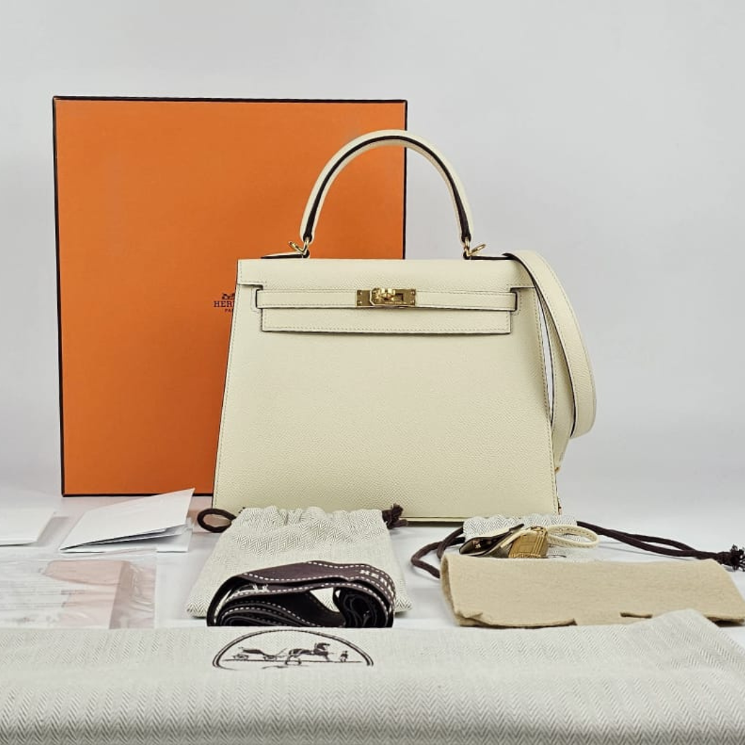 Hermès Kelly 25 Nata Epsom Sellier